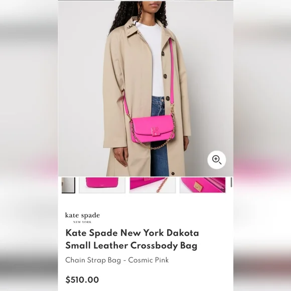 Kate Spade Dakota Crossbody Cosmic Pink NWT